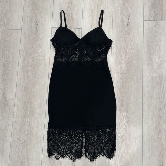 Corset Top Lace Cocktail Dress - Picture 3 of 9